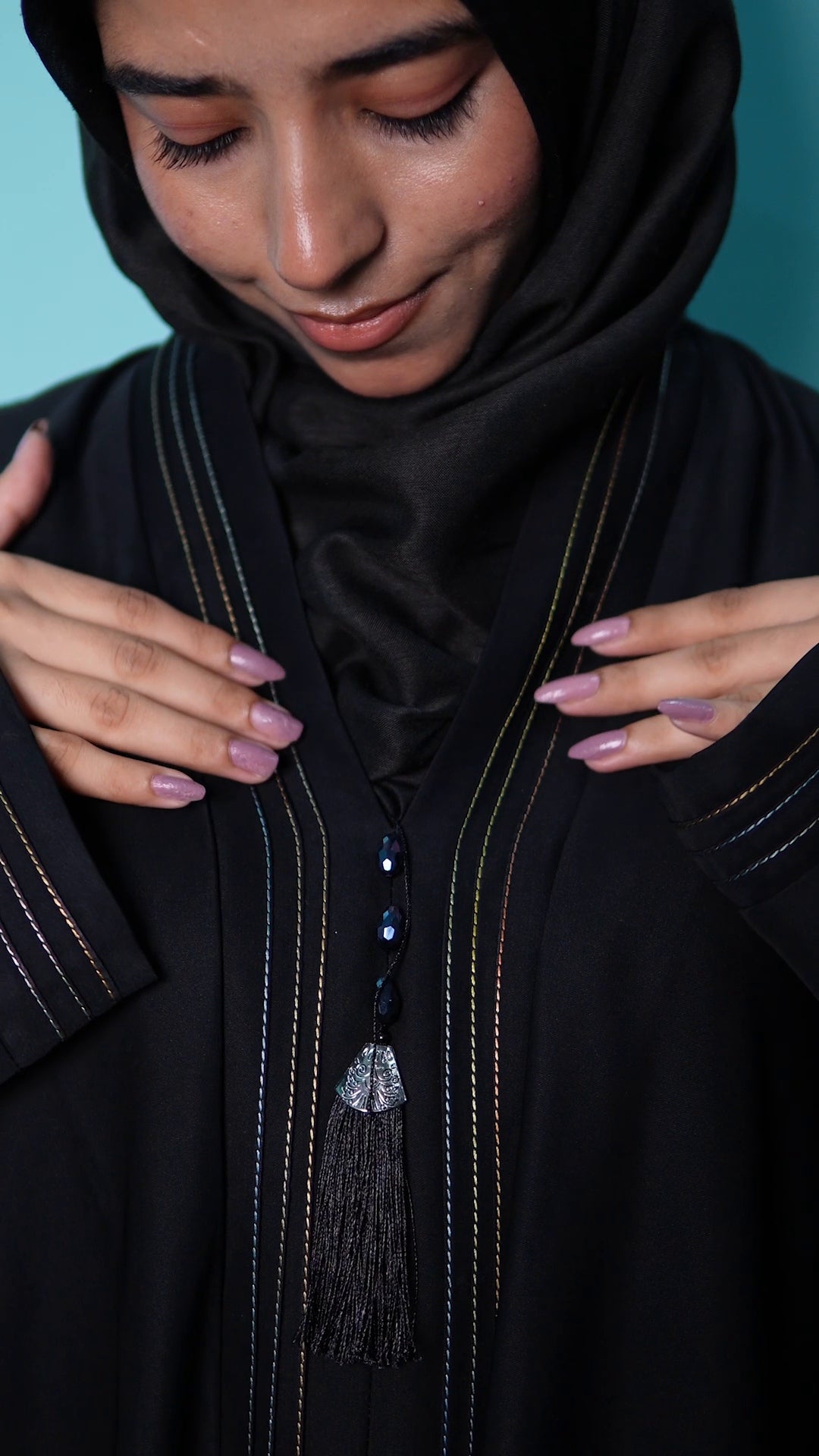 RESHAM WORK ABAYA (1 Piece)