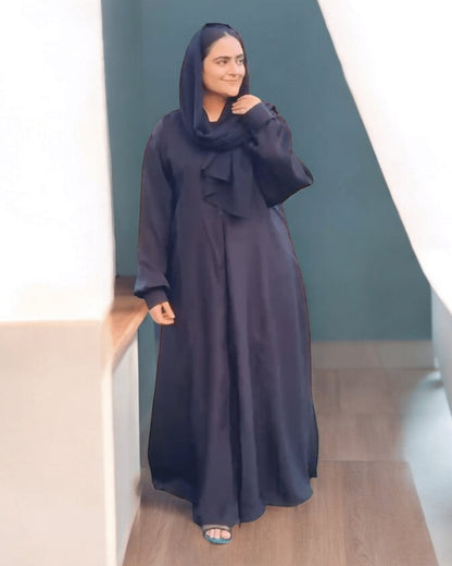 KUFF SLEEVES ABAYA ( 2 Piece ) abaya SAHAR XS (50) BLACK 